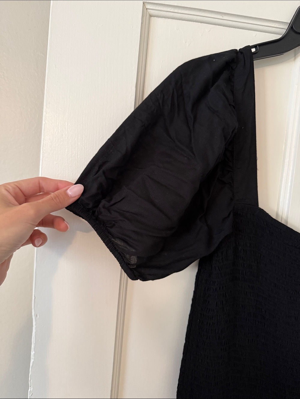 Urban Outfitters Black Puff Sleeve Mini Dress - Picture 3 of 5